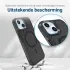 Apple iPhone 15 Hoesje Dual-Layer Hybride Back Cover met MagSafe Zwart afbeelding 2