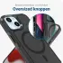 Apple iPhone 15 Hoesje Dual-Layer Hybride Back Cover met MagSafe Zwart afbeelding 4
