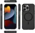 Apple iPhone 15 Pro Max Hoesje Dual-Layer Hybride Back Cover met MagSafe Zwart afbeelding 9