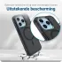 Apple iPhone 15 Pro Max Hoesje Dual-Layer Hybride Back Cover met MagSafe Zwart afbeelding 2