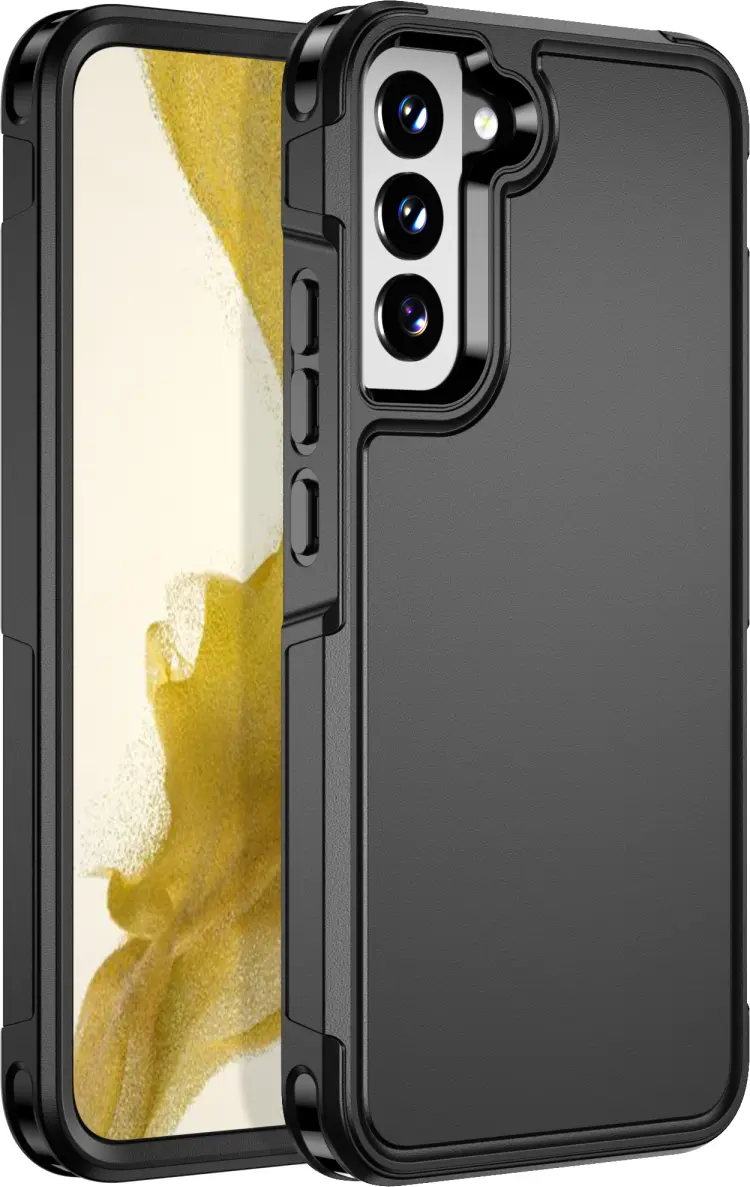 Samsung Galaxy S22 Plus Hoesje Dual-Layer Hybride Back Cover met MagSafe Zwart afbeelding 1