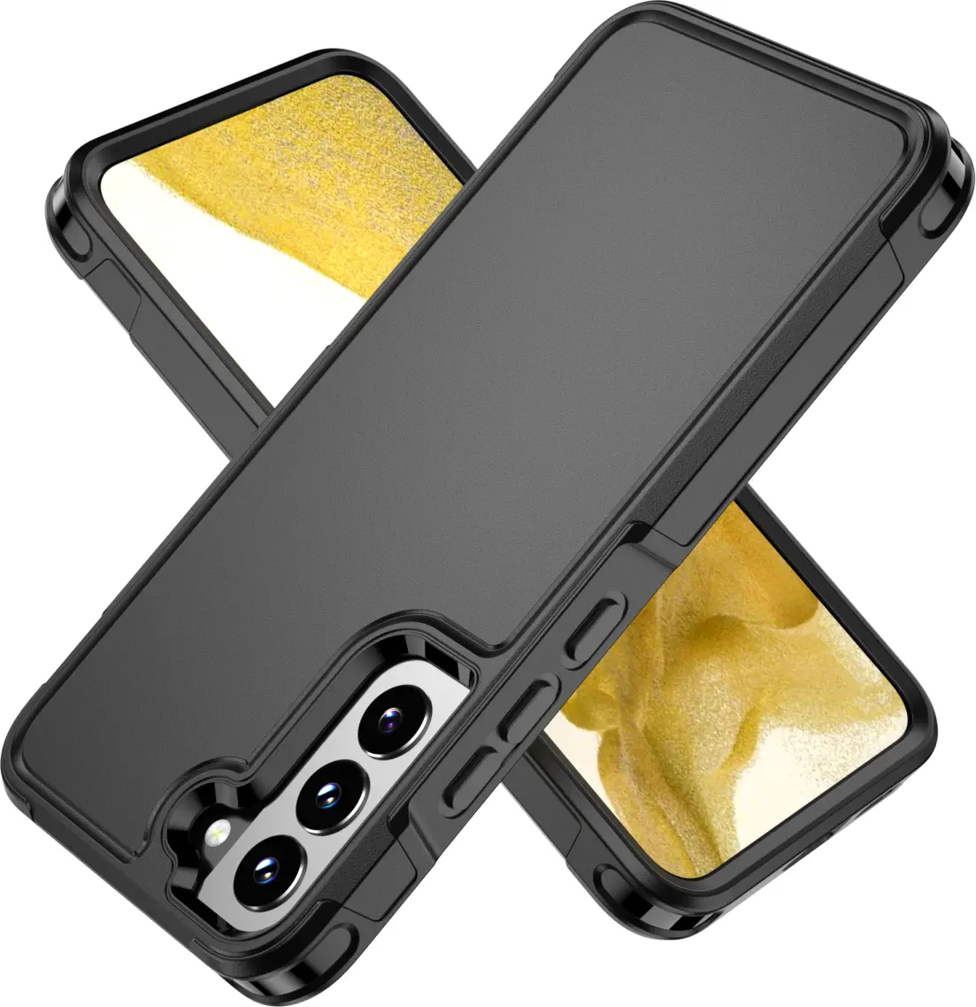 Samsung Galaxy S22 Plus Hoesje Dual-Layer Hybride Back Cover met MagSafe Zwart afbeelding 11
