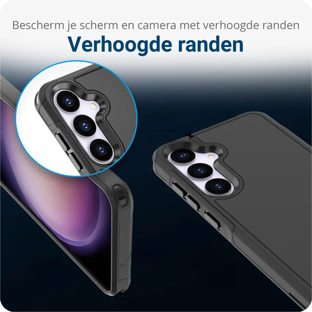 Samsung Galaxy S24 Plus Hoesje Dual-Layer Hybride Back Cover met MagSafe Zwart afbeelding 4