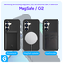 Samsung Galaxy S25 Hoesje Dual-Layer Hybride Back Cover met MagSafe / Qi2 Zwart afbeelding 4
