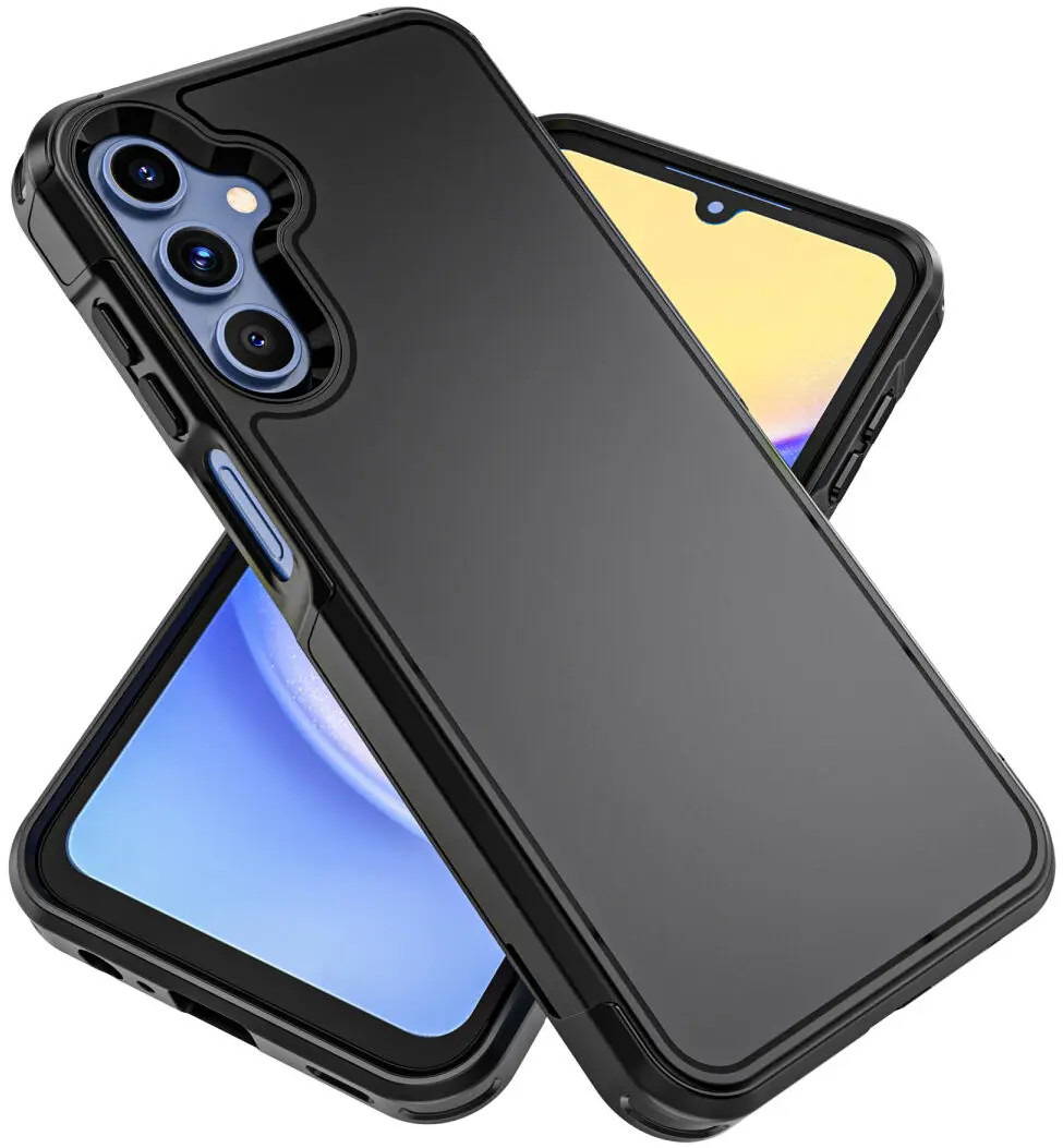 Samsung Galaxy A15 Hoesje Dual-Layer Hybride Back Cover met MagSafe Zwart afbeelding 1