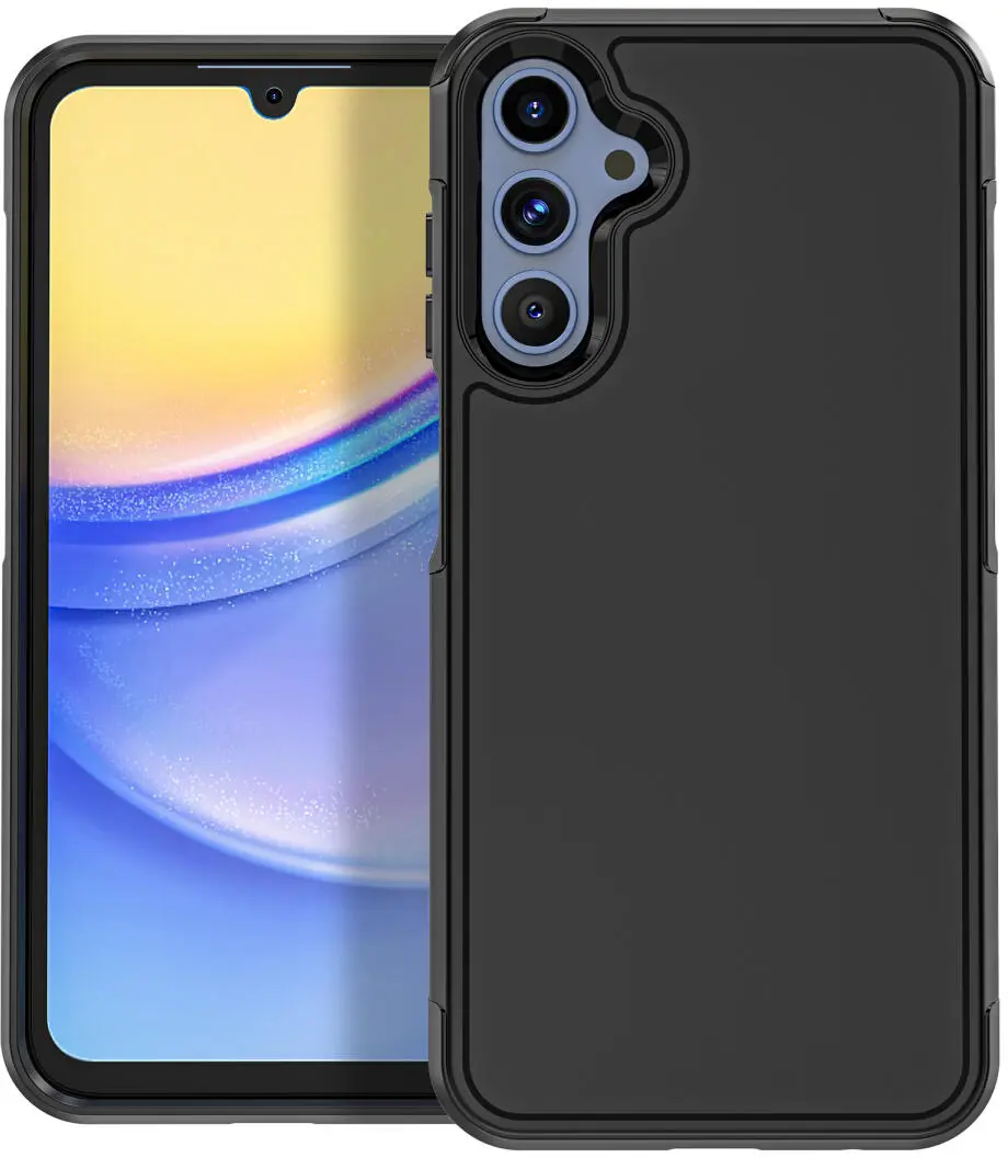 Samsung Galaxy A15 Hoesje Dual-Layer Hybride Back Cover met MagSafe Zwart afbeelding 7