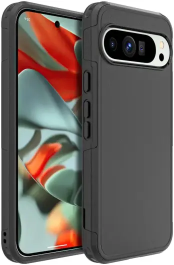 Google Pixel 9 Pro XL Hoesje Dual-Layer Hybride Back Cover met MagSafe Zwart afbeelding 7