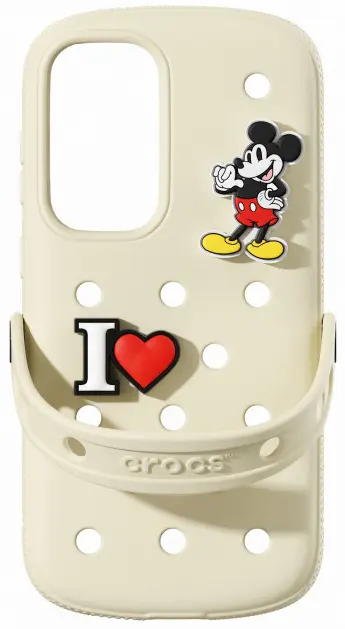 Origineel Samsung Galaxy S25 Plus Hoesje Crocs Case Bone Beige afbeelding 1