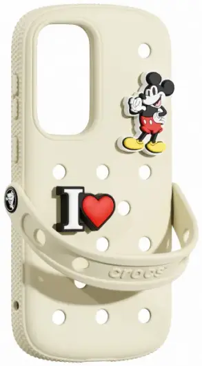 Origineel Samsung Galaxy S25 Plus Hoesje Crocs Case Bone Beige afbeelding 2