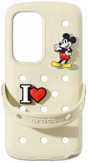 Origineel Samsung Galaxy S25 Ultra Hoesje Crocs Case Bone Beige afbeelding 1