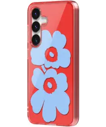 Origineel Samsung Galaxy S25 Hoesje Unikko Hybrid Case Blauw/Rood