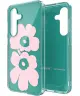 Origineel Samsung Galaxy S25 Hoesje Unikko Hybrid Case Groen/Roze