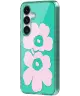 Origineel Samsung Galaxy S25 Hoesje Unikko Hybrid Case Groen/Roze