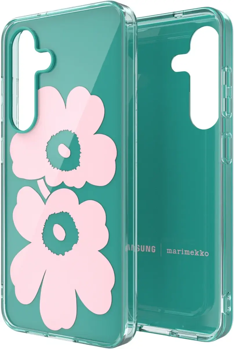 Origineel Samsung Galaxy S25 Hoesje Unikko Hybrid Case Groen/Roze afbeelding 2