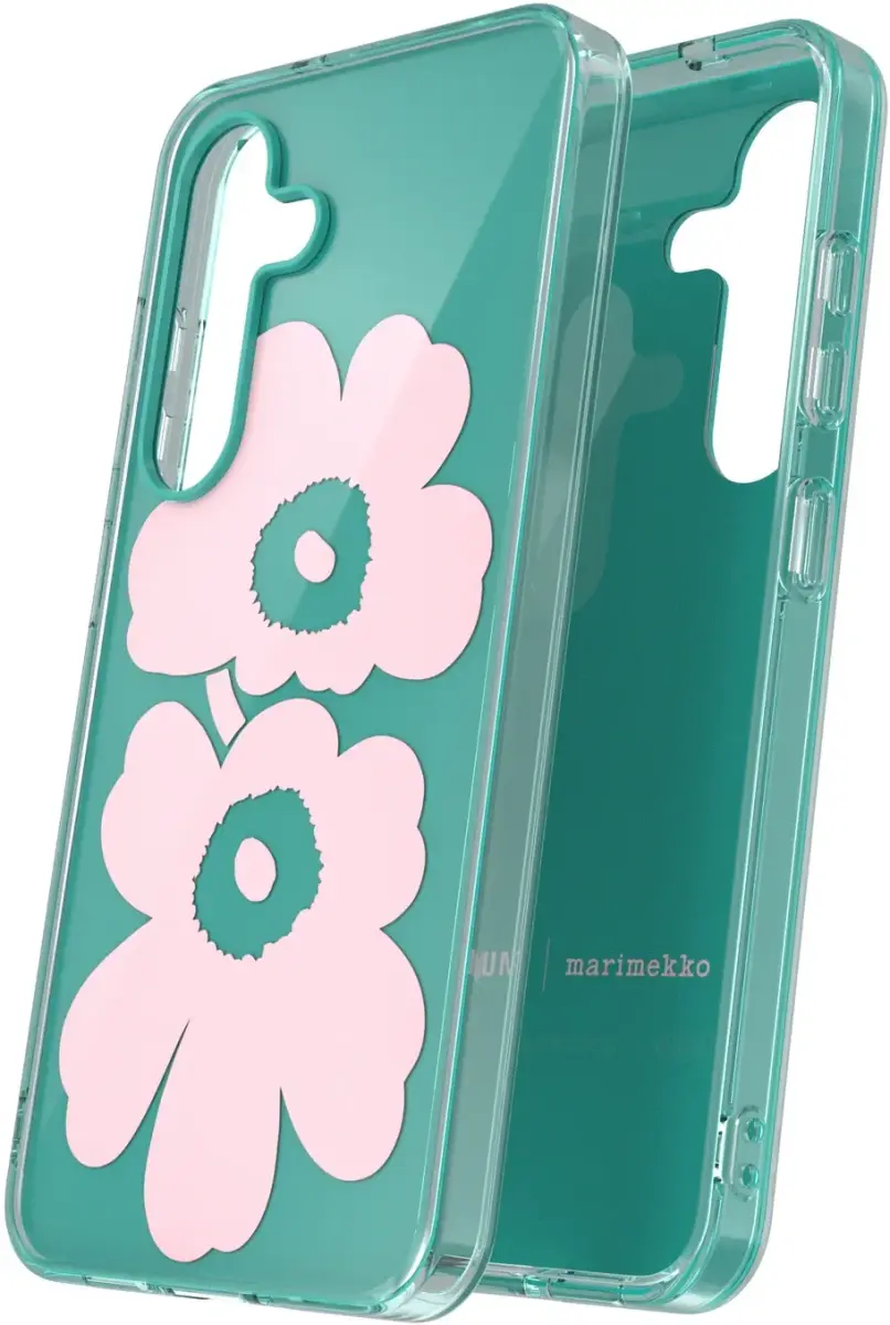 Origineel Samsung Galaxy S25 Hoesje Unikko Hybrid Case Groen/Roze afbeelding 4
