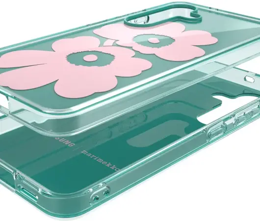 Origineel Samsung Galaxy S25 Hoesje Unikko Hybrid Case Groen/Roze afbeelding 8