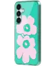 Origineel Samsung Galaxy S25 Plus Hoesje Unikko Hybrid Case Groen/Roze