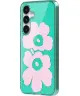 Origineel Samsung Galaxy S25 Plus Hoesje Unikko Hybrid Case Groen/Roze