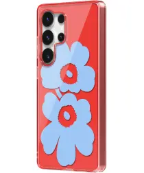 Origineel Samsung Galaxy S25 Ultra Hoesje Unikko Hybrid Case Blauw/Rood