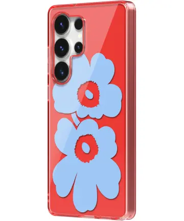 Origineel Samsung Galaxy S25 Ultra Hoesje Unikko Hybrid Case Blauw/Rood Hoesjes