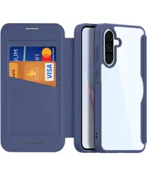 Dux Ducis Skin X Pro Samsung Galaxy A36/A56 Hoesje MagSafe Book Case Blauw afbeelding