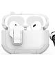 Dux Ducis PECP Apple AirPods Pro 1 / 2 Hoesje met Aluminum Haak Wit