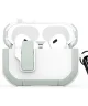 Dux Ducis PECP Apple AirPods Pro 1 / 2 Hoesje met Aluminum Haak Wit Groen