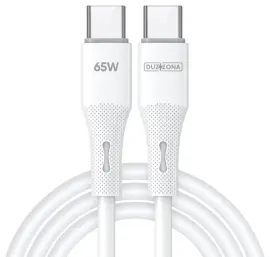 Duzzona A11 65W USB-C naar USB-C Kabel Power Delivery 1M Wit