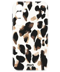 MIO MagSafe / Qi2 Samsung Galaxy S25 Ultra Hoesje Hard Shell Back Cover Leopard