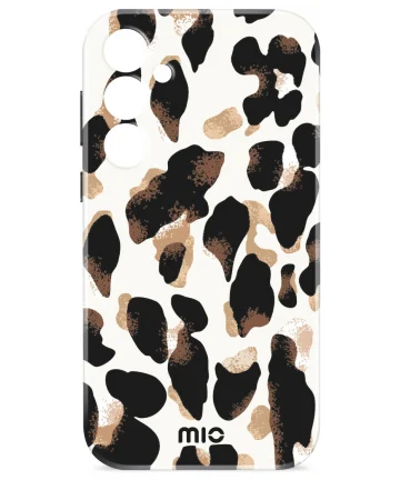 MIO MagSafe / Qi2 Samsung Galaxy S25 Ultra Hoesje Hard Shell Back Cover Leopard Hoesjes