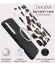 MIO MagSafe / Qi2 Samsung Galaxy S25 Ultra Hoesje Hard Shell Back Cover Leopard