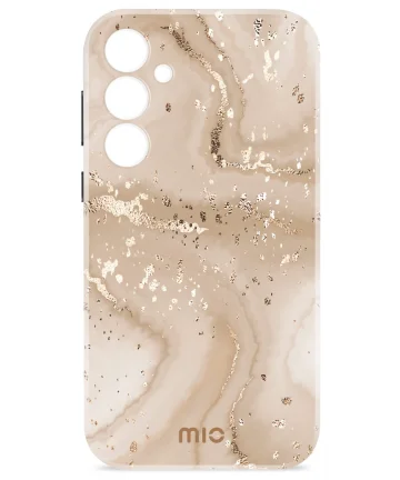 MIO MagSafe / Qi2 Samsung Galaxy S25 Ultra Hoesje Hard Shell Cover Gold Marble Hoesjes