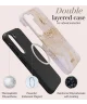 MIO MagSafe / Qi2 Samsung Galaxy S25 Ultra Hoesje Hard Shell Cover Gold Marble