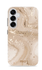 MIO MagSafe / Qi2 Samsung Galaxy S25 Plus Hoesje Back Cover Gold Marble