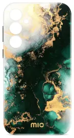 MIO MagSafe / Qi2 Samsung Galaxy S25 Hoesje Hard Shell Back Cover Green Marble afbeelding