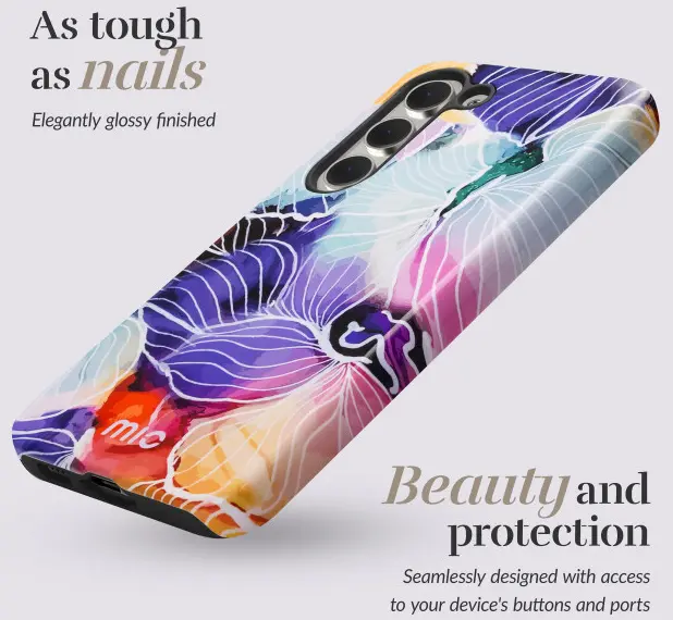 MIO MagSafe / Qi2 Samsung Galaxy S25 Ultra Hoesje Back Cover Flowers afbeelding 2