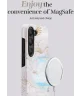 MIO MagSafe / Qi2 Samsung Galaxy S25 Hoesje Hard Shell Back Cover White Roses