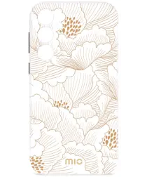 MIO MagSafe / Qi2 Samsung Galaxy S25 Ultra Hoesje Hard Shell Cover White Roses