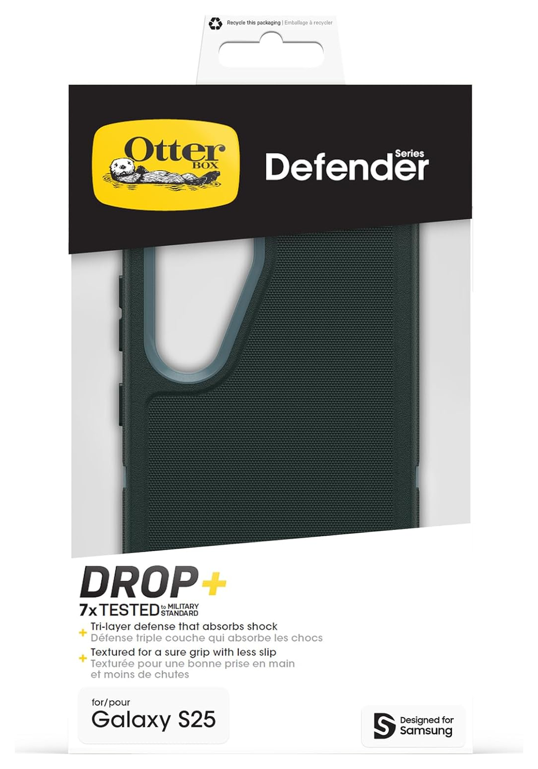 OtterBox Defender Samsung Galaxy S25 Hoesje Back Cover Groen afbeelding 6