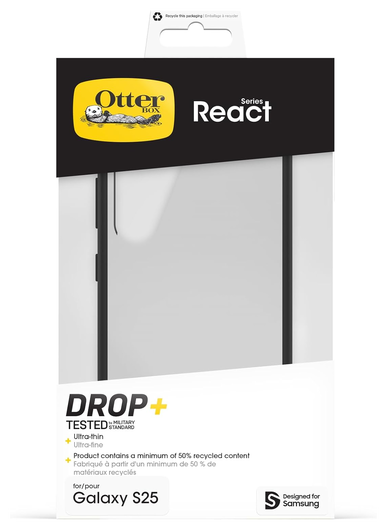 OtterBox React Samsung Galaxy S25 Hoesje Back Cover Zwart afbeelding 8