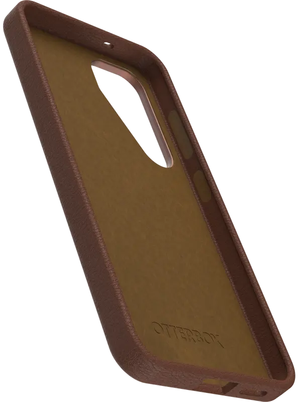 OtterBox Symmetry Cactus Leer Samsung Galaxy S25 Hoesje Back Cover Bruin afbeelding 4