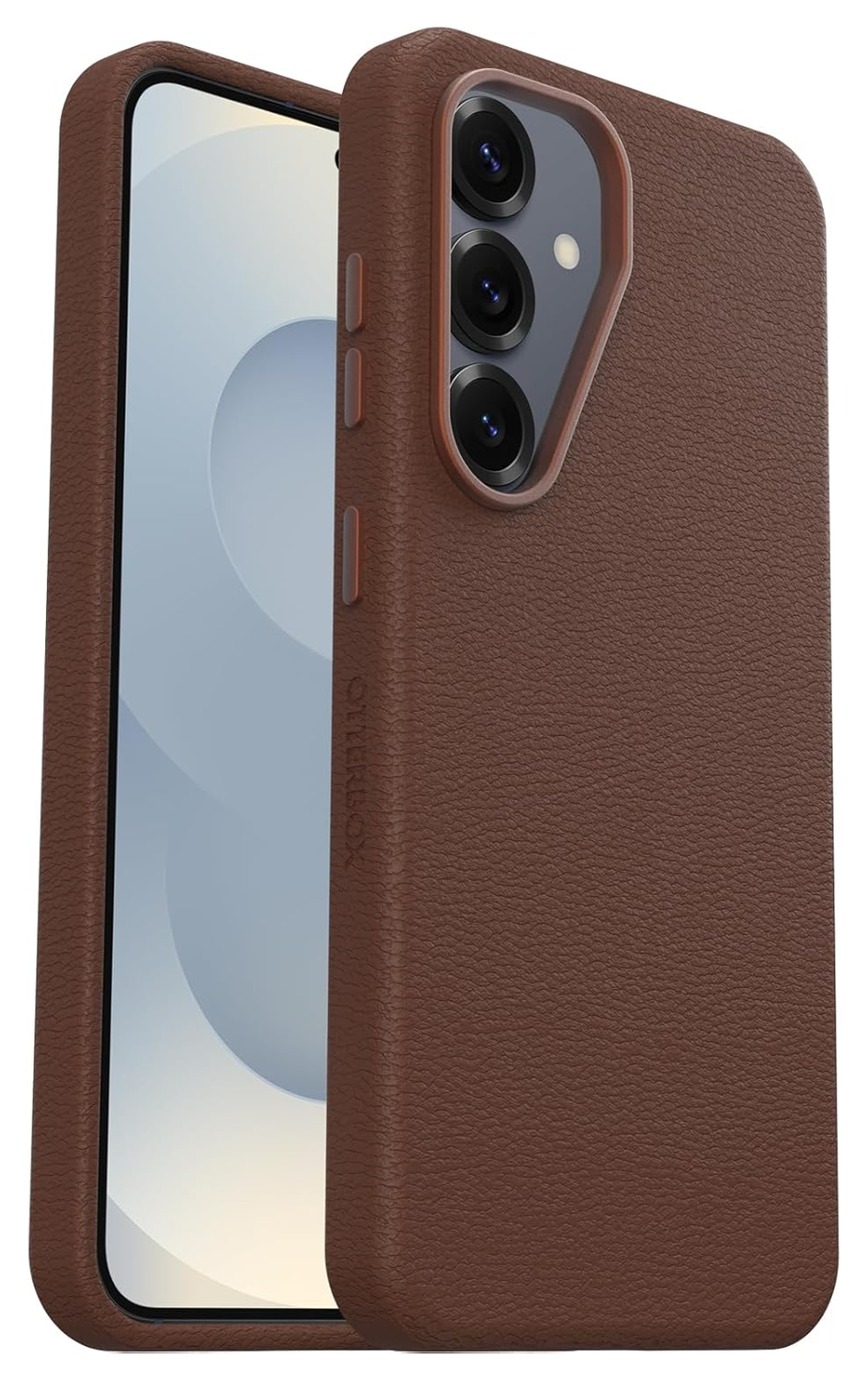 OtterBox Symmetry Cactus Leer Samsung Galaxy S25 Hoesje Back Cover Bruin afbeelding 1