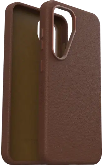 OtterBox Symmetry Cactus Leer Samsung Galaxy S25 Hoesje Back Cover Bruin afbeelding 2