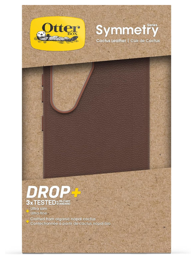 OtterBox Symmetry Cactus Leer Samsung Galaxy S25 Hoesje Back Cover Bruin afbeelding 9