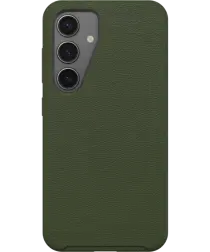 OtterBox Symmetry Cactus Leather Samsung Galaxy S25 Plus Hoesje Leer Groen