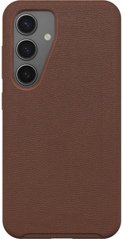 OtterBox Symmetry Cactus Leer Samsung Galaxy S25 Plus Hoesje Back Cover Bruin afbeelding 1