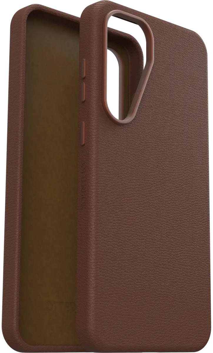 OtterBox Symmetry Cactus Leer Samsung Galaxy S25 Plus Hoesje Back Cover Bruin afbeelding 2