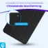 Samsung Galaxy Tab A 10.1 (2016) Hoes Luxe Tri-Fold Book Case Kunst Leer Zwart afbeelding 2