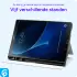 Samsung Galaxy Tab A 10.1 (2016) Hoes Luxe Tri-Fold Book Case Kunst Leer Blauw afbeelding 5