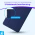 Samsung Galaxy Tab A 10.1 (2019) Hoes Luxe Tri-Fold Book Case Kunst Leer Blauw afbeelding 2